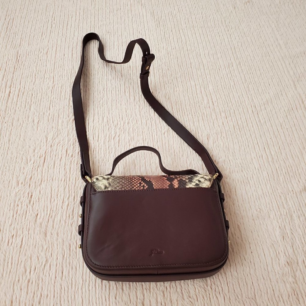 💖 J.Crew Purse Harper Crossbody Embossed Snakeskin 💖 - Picture 3 of 8